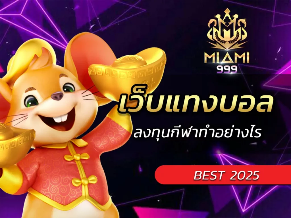 เว็บแทงบอล ลงทุนกีฬาทำอย่างไร? BEST 2025